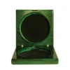 1404-2gn-green Green medal case with res / ilient construction