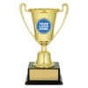 x506a-gold Gold 3d mini cup with plastic construction