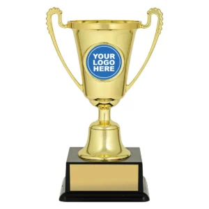 Gold 3d mini cup with plastic construction
