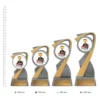 Academic Arclight Colour trophies next to ruler Academic Arclight Colour trophies next to ruler