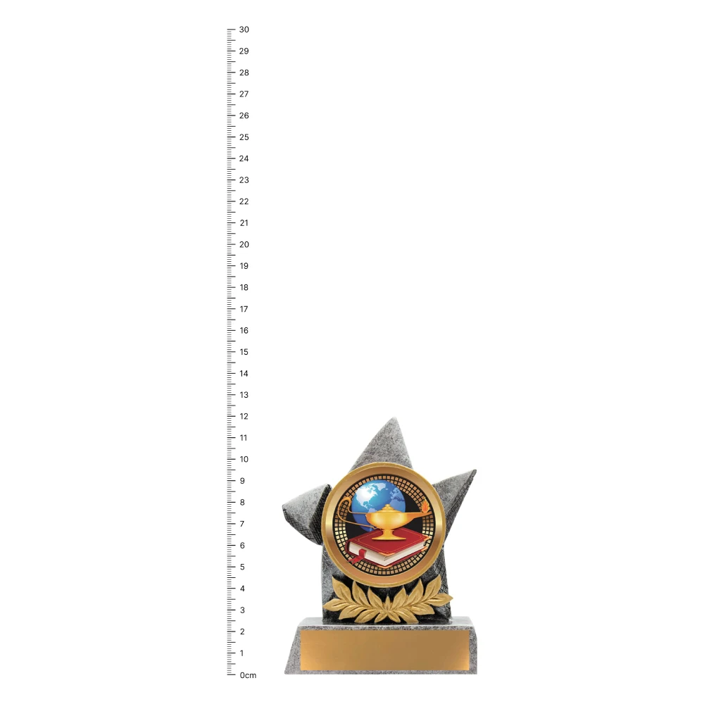 Academic Argo trophy next to ruler Academic Argo trophy next to ruler