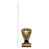 Academic Nova Mini trophies next to ruler