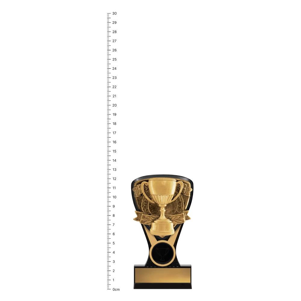 Achievement Nova Mini trophy next to ruler