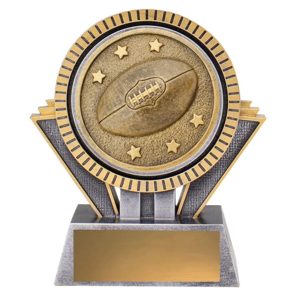Aussie Rules Spartan small Silver / gold spartan - aussie rules with resin construction