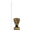 Badminton Nova Mini Badminton Nova Mini trophy next to ruler