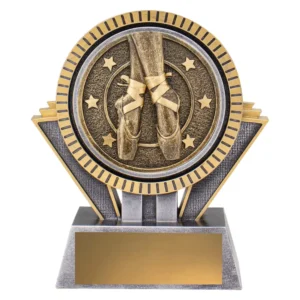 Silver / gold spartan - ballet with resin construction