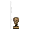 Baseball Nova Mini Baseball Nova Mini trophy next to ruler