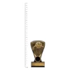 Basketball Nova Mini Basketball Nova Mini trophy next to ruler