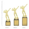 Bodybuilder Marble Column trophies next to ruler
