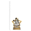Cheer Mini Star trophy next to ruler Cheer Mini Star trophy next to ruler