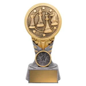 Silver / gold ikon - chess with resin construction