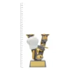 Cooking V-Series trophy next to ruler Cooking V-Series trophy next to ruler