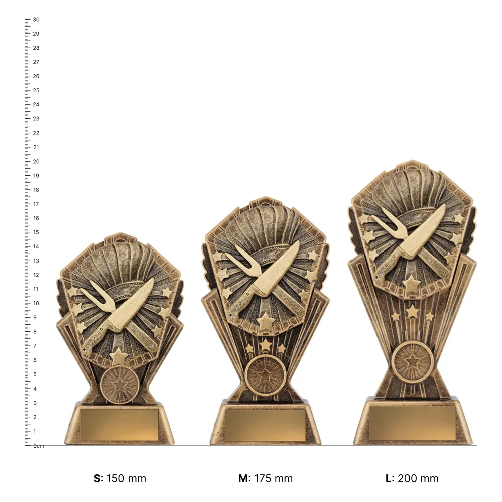 Cosmos - Cooking trophies next to ruler Cosmos - Cooking trophies next to ruler