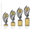 Cycling Husky Cycling Husky trophies next to ruler