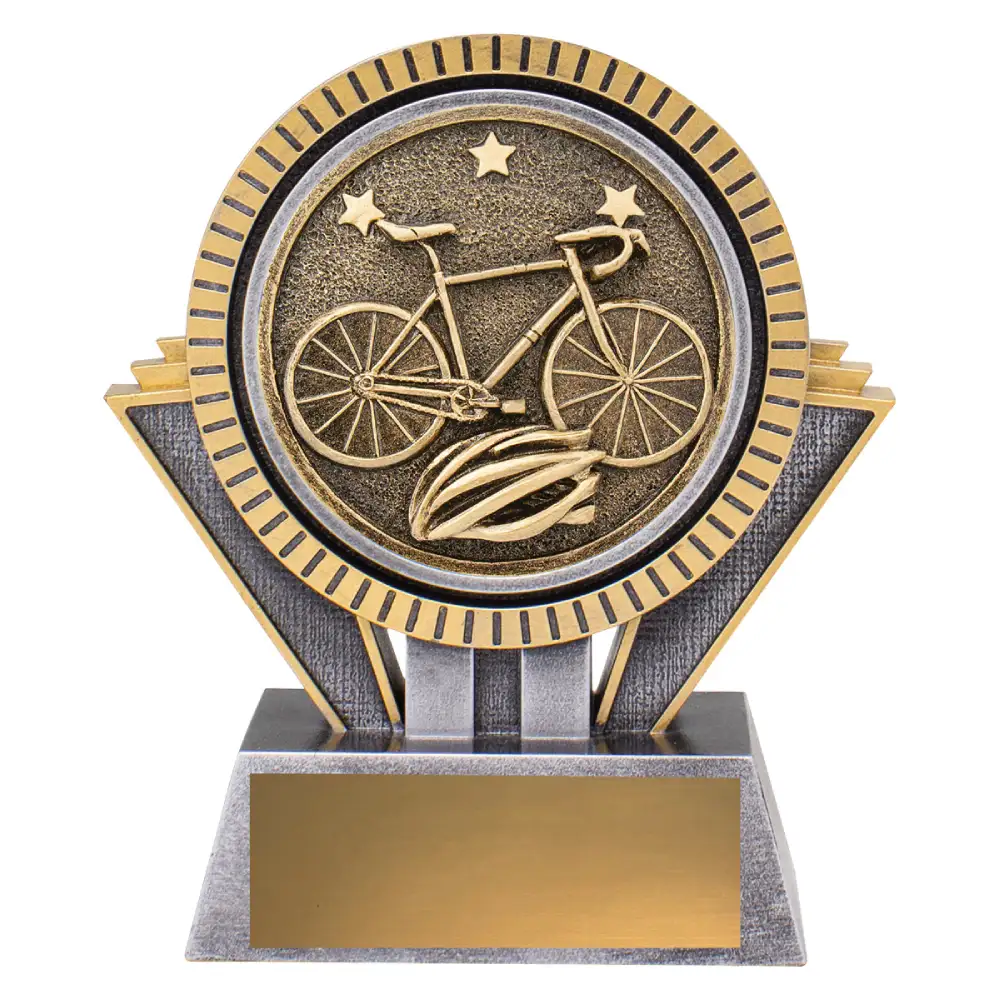 Cycling Spartan small Silver / gold spartan - cycling with resin construction