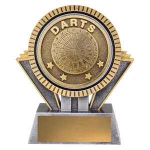 Silver / gold spartan - darts with resin construction