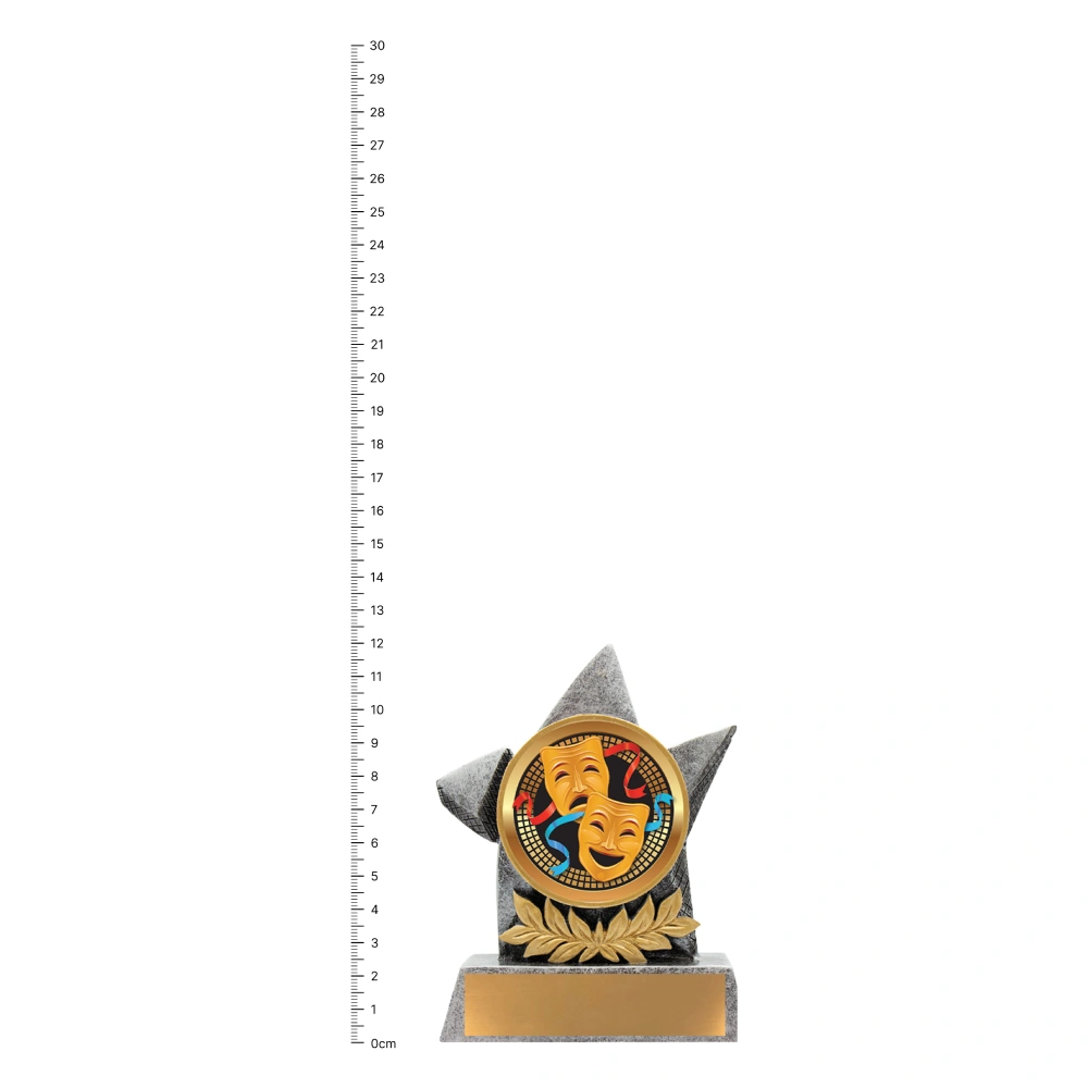 Drama Argo trophy next to ruler Drama Argo trophy next to ruler