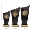 English Spartan Crest trophies next to ruler English Spartan Crest trophies next to ruler