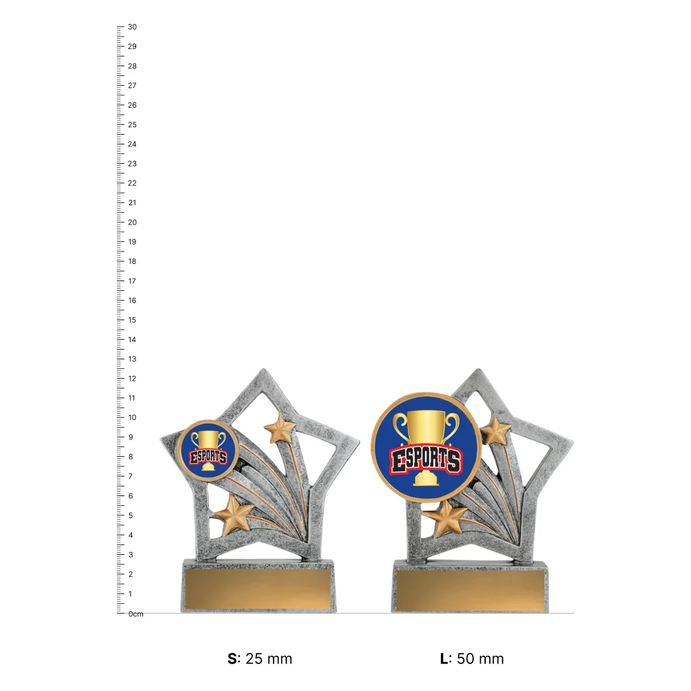 Esports Flash trophies next to ruler Esports Flash trophies next to ruler