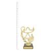 Figure Trophy - Academic Theme next to ruler
