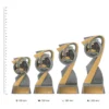 Fishing Arclight trophies next to ruler Fishing Arclight trophies next to ruler