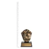 Football Cosmos Super Mini trophy next to ruler Football Cosmos Super Mini trophy next to ruler