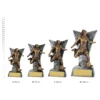 Football Female Delta Football Female Delta trophies next to ruler