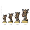Football Male Delta Football Male Delta trophies next to ruler