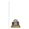 Football Mini Silver trophy next to ruler Football Mini Silver trophy next to ruler
