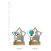 Globe Flash trophies next to ruler Globe Flash trophies next to ruler