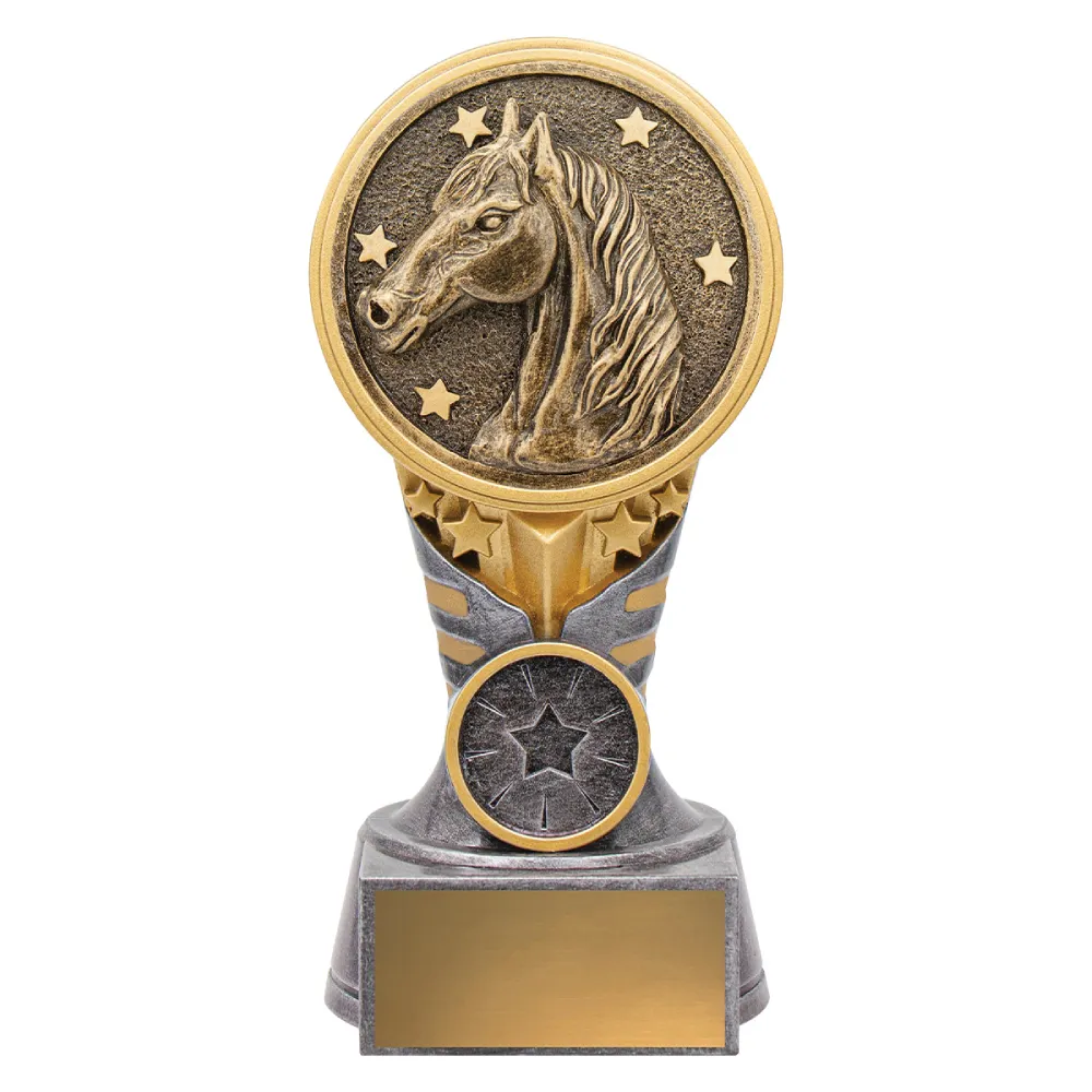 Horse IKON small Silver / gold ikon - horse with resin construction