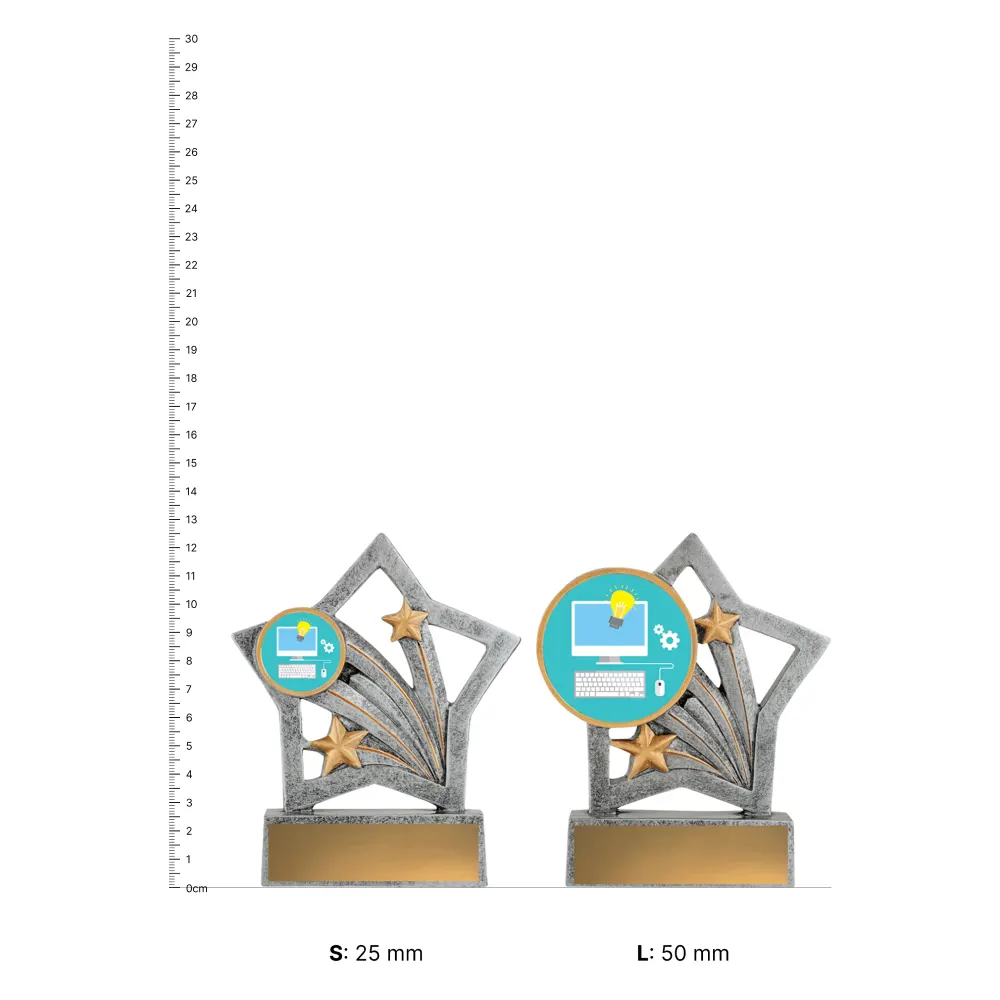 IT Flash trophies next to ruler IT Flash trophies next to ruler