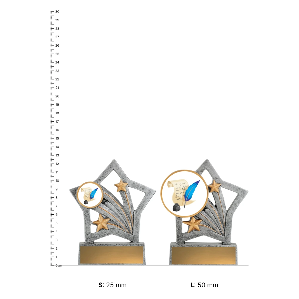 Knowledge Flash trophies next to ruler Knowledge Flash trophies next to ruler