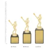 Lacrosse Marble Column Female Lacrosse Marble Column Female trophies next to ruler