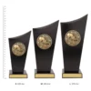 Lifesaving Spartan Crest Lifesaving Spartan Crest trophies next to ruler