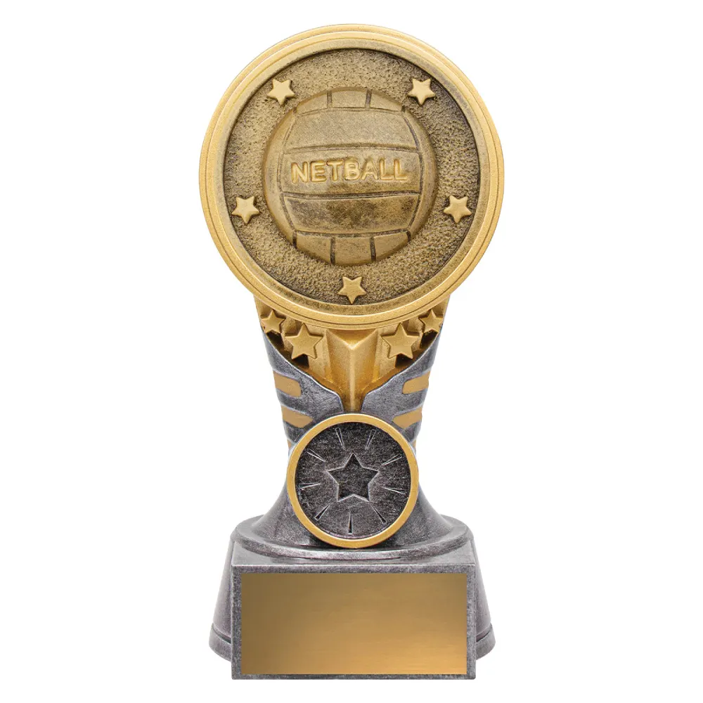 Netball IKON small Silver / gold ikon - netball with resin construction