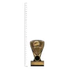 Netball Nova Mini Netball Nova Mini trophy next to ruler
