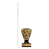 Nova Fielding Mini Fielding Nova Mini trophy next to ruler