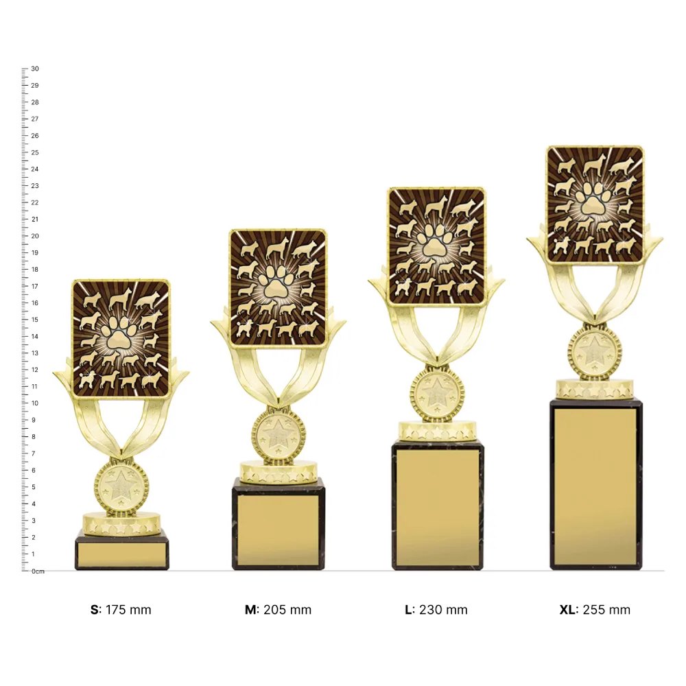 Pets Lynx Sentry trophies next to ruler Pets Lynx Sentry trophies next to ruler