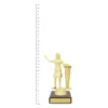 Public Speaking Figure Trophy Female next to ruler Public Speaking Figure Trophy Female next to ruler