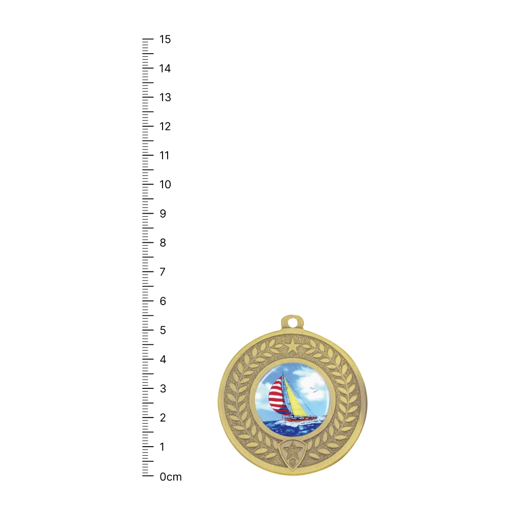 Sailing Distinction gold next to ruler Sailing Distinction gold next to ruler