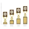 Science Lynx Sentry trophies next to ruler Science Lynx Sentry trophies next to ruler