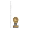 Spelling Bee Mini IKON trophy next to ruler Spelling Bee Mini IKON trophy next to ruler