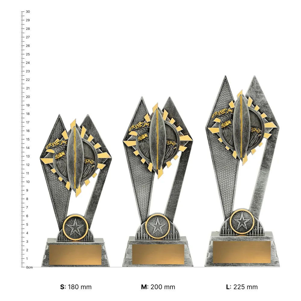 Surf Peak trophies next to ruler Surf Peak trophies next to ruler