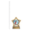 Surfing Mini Star Colour trophy next to ruler Surfing Mini Star Colour trophy next to ruler