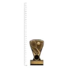 Tennis Nova Mini Tennis Nova Mini trophy next to ruler