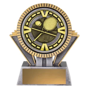 Silver / gold spartan varsity - tennis with resin / metal construction