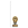 Tenpin Mini IKON trophy next to ruler