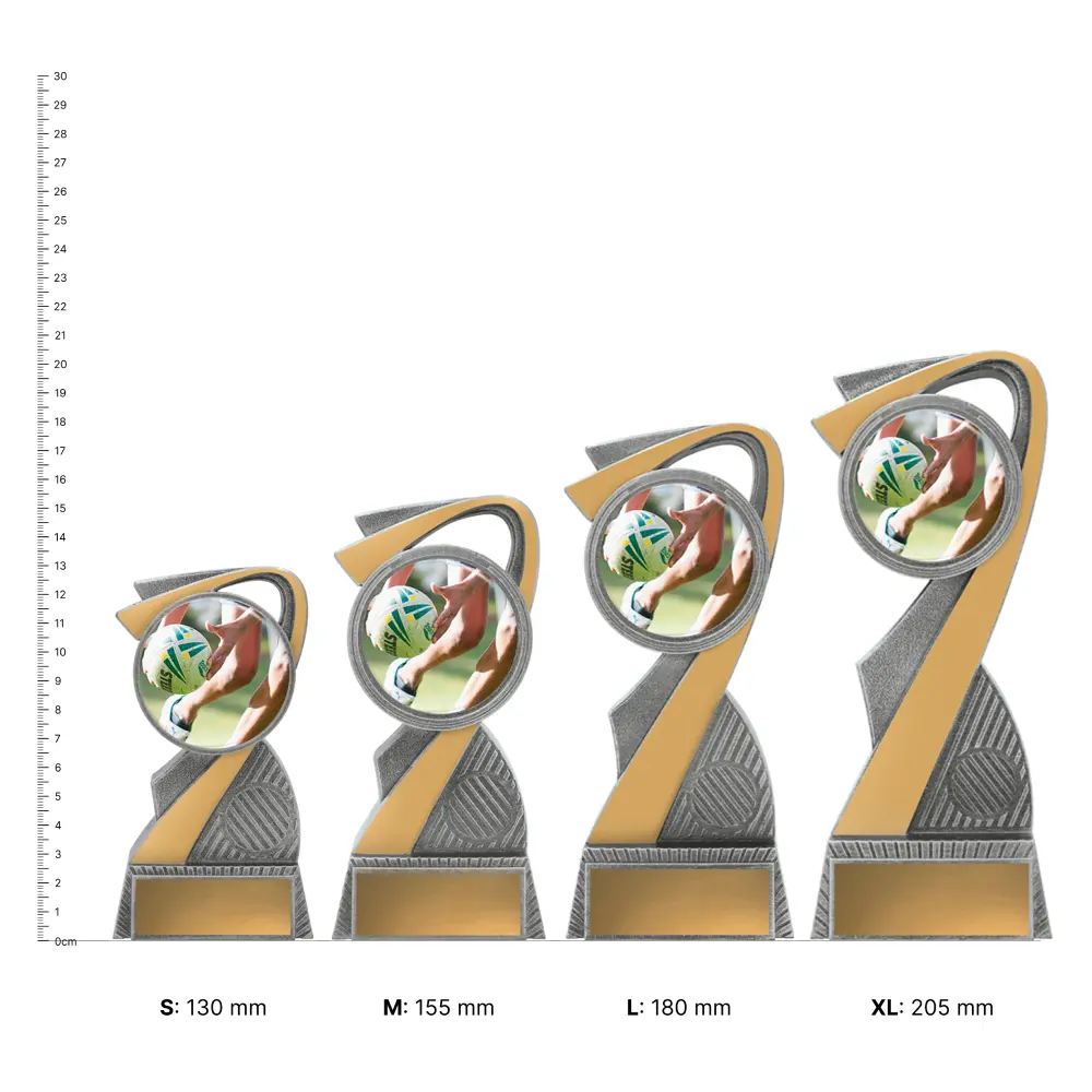 Touch Arclight Colour trophies next to ruler