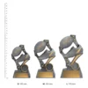 Touch Football Flag Theme Touch Football Flag Theme trophies next to ruler
